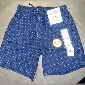 Cat & Jack Boy’s Navy Polka Dot Flexible Drawstring Shorts 4T
